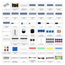 Carica l'immagine nel visualizzatore di Gallery, Marhynchus Kit di Componenti Elettronici di Base con Breadboard, Resistori, Condensatori e Diodi per la Programmazione d
