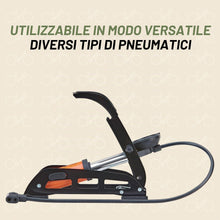 Carica l'immagine nel visualizzatore di Gallery, Prophete pompa ad aria, pompa per bicicletta, pompa a piedi e a piedi per tutti i tipi di valvole