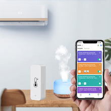 Carica l'immagine nel visualizzatore di Gallery, Sensore termometro con igrometro e WiFi, sensore di temperatura e umidità per interni ed esterni con notifica tramite ap