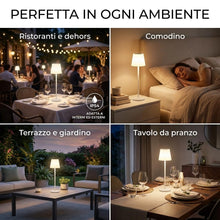 Carica l'immagine nel visualizzatore di Gallery, Lampada da Tavolo Senza Fili LED Ricaricabile, Verde Oliva