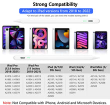 Carica l'immagine nel visualizzatore di Gallery, Penna per Apple iPad (2018-2024),Penna Touch per Tablet, ipad Pencil con Sensibile all'inclinazione &amp; Rigetto del Palmo,
