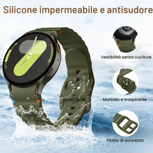Carica l'immagine nel visualizzatore di Gallery, Mastten Confezione da 4 cinturini sportivi compatibili con Samsung Galaxy Watch 7, cinturino in morbido silicone per Gal