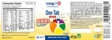 Carica l'immagine nel visualizzatore di Gallery, LongLife® One tab complete | Integratore multivitaminico ad alto dosaggio | Multivitaminico donna uomo | Energia e benes
