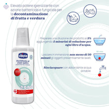 Carica l'immagine nel visualizzatore di Gallery, Chicco Liquido Disinfettante Multiuso 1 Litro, Igienizzante per Biberon, Tettarelle, Succhietti e Giochi, Soluzione per 
