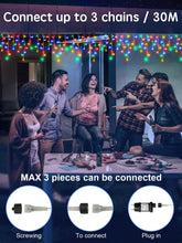 Carica l'immagine nel visualizzatore di Gallery, 10M Luci Natale Esterno Cascata, LED Tenda Luminosa Natale