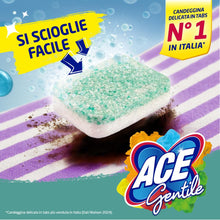 Carica l'immagine nel visualizzatore di Gallery, ACE Gentile Maxi Tabs, 18 Tabs Monodose per Lavatrice e Bucato