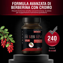 Carica l'immagine nel visualizzatore di Gallery, Bluma Berberina 1000 mg per Dose – 240 Capsule – Berberis Aristata 98%