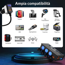 Carica l'immagine nel visualizzatore di Gallery, BESTEK Caricabatterie da Auto 180W, Caricatore da Auto USB-C PD USB QC3.0, Adattatore per Accendisigari 12V/24V con 3 Pr