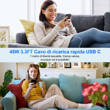 Carica l'immagine nel visualizzatore di Gallery, 45W 1M Cavo USB Type C per Google Pixel 11 Pro 10 10a 9 Pro XL 9a 8a 8 7
