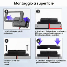Carica l'immagine nel visualizzatore di Gallery, 76W Presa USB 12V da Incasso per Camper con Interruttore, 2 Porta 36W PD + 2 Porta 18W QC3.0, Caricatore 4 Porta con Ric