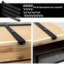 Carica l'immagine nel visualizzatore di Gallery, Kit di Riparazione Cassetti: Kit di Riparazione Cassetti in Metallo, Fibbia per Cassetti Base in Confezione da 4, Kit di