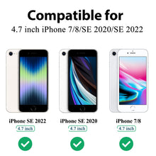 Carica l'immagine nel visualizzatore di Gallery, AK Custodia per iPhone SE 3/2 (Modello 2022/2020), iPhone 8/7 Cover, Custodia Protettiva Completa in Silicone Liquido Ul