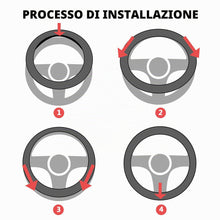 Carica l'immagine nel visualizzatore di Gallery, Pahajim Coprivolante Auto Universale in PU Pelle Microfibra Copri Volante 38CM, Copertura Volante Auto Antiscivolo Trasp
