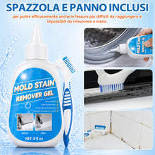 Carica l'immagine nel visualizzatore di Gallery, Gel Antimuffa con Spazzola, 220ml Detergente Muffa Rimuovi, Antimuffa per Muri Interni, Bagno, Cucina, Doccia, Piastrell
