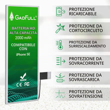 Carica l'immagine nel visualizzatore di Gallery, Batteria ad Alta Capacità compatibile con iPhone SE (modello 2016) | 2026 Data di produzione | incl. Set di riparazione 