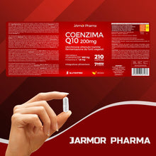 Carica l'immagine nel visualizzatore di Gallery, Coenzima Q10 200 mg e Vitamina E, 210 Capsule Vegetali CoQ10 JARMOR