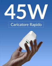 Carica l'immagine nel visualizzatore di Gallery, 45W Caricatore Rapido USB C + 2M Cavo per Google Pixel 11 10 Pro XL 9 8 7
