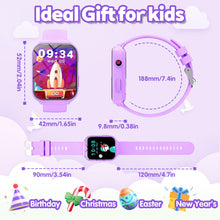 Carica l'immagine nel visualizzatore di Gallery, 1.83" Smartwatch Bambini Fitness Tracker 18 Giochi Fotocamera Contapassi