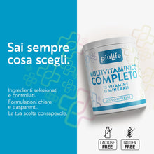 Carica l'immagine nel visualizzatore di Gallery, Multivitaminico Completo PiùLife – 365 Compresse con 24 Vitamine e Minerali