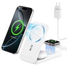 Carica l'immagine nel visualizzatore di Gallery, Caricatore Wireless 3 in 1 per iPhone, Apple Watch e AirPods
