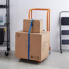 Carica l'immagine nel visualizzatore di Gallery, Amazon Basics Cinghie di fissaggio, lunghezza 2.5 m, larghezza 25 mm, capacità di carico 150 kg, colore blu (confezione 