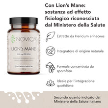 Carica l'immagine nel visualizzatore di Gallery, Lions Mane 3000 mg per Dose, 365 Capsule Vegetali, Lion's Mane Estratto Secco Titolato al 50% in Polisaccaridi, Hericium
