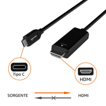 Carica l'immagine nel visualizzatore di Gallery, Amazon Basics - Adattatore Cavo Unidirezionale da USB-C (Sorgente) a HDMI (Display), (Compatibile Thunderbolt 3) 4K a 30