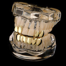 Carica l'immagine nel visualizzatore di Gallery, Set di grillz unisex Bling per denti HipHop, lucido, in lega, per sopra e sotto, coperti di fascino alla moda