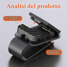 Carica l'immagine nel visualizzatore di Gallery, Portaocchiali Auto Parasole 2 Pezzi Acciaio Apertura Molla