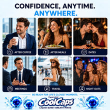 Carica l'immagine nel visualizzatore di Gallery, Papermints CoolCaps Instant Fresh Breath Mints Box 40 x 4 Pack, deodorante per respiro e trattamento alito cattivo per a