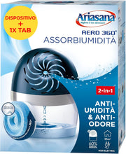 Carica l'immagine nel visualizzatore di Gallery, Ariasana Aero 360° Kit Assorbiumidità, 1 dispositivo + 1 tab 450 g