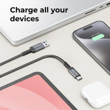 Carica l'immagine nel visualizzatore di Gallery, deleyCON 2x 2m Cavi USB-A a USB-C USB 3.0 5 Gbps (USB 3.2 Gen1) Cavi di Ricarica e Dati per Smartphone Tablet Notebook F