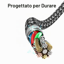Carica l'immagine nel visualizzatore di Gallery, Multi Cavo di Ricarica[1.2M]4 in 1 MultiploCavetto Rapida per iPhone Galaxy