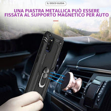 Carica l'immagine nel visualizzatore di Gallery, LeYi Cover per Samsung Galaxy A41 con [2 pezzi] in vetro temperato anello di supporto, doppio strato rinforzato difesa B