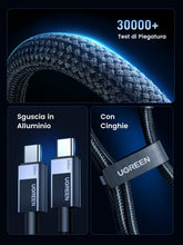 Carica l'immagine nel visualizzatore di Gallery, UGREEN Cavo USB C PD 3.1 240W Ricarica Rapida 140W 100W 60W (2M)