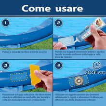 Carica l'immagine nel visualizzatore di Gallery, Kit Riparazione Piscina, Trasparente e Durevole Toppa per Piscina, Impermeabile e ad Alta Resistenza Riparazione Piscina