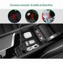 Carica l'immagine nel visualizzatore di Gallery, GAFAT Compatibile con Volvo XC60 XC90 V60 S60 V90 S90 2017-2026 Scatola Portaoggetti Console Centrale, Accessori XC60 Or