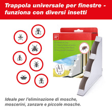 Carica l'immagine nel visualizzatore di Gallery, SWISSINNO Trappola Decorativa per Mosche da Finestra - Set da 4 Trappole Adesive Trasparenti - Design Elegante e Discret