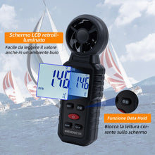 Carica l'immagine nel visualizzatore di Gallery, Mcbazel Anemometro Portatile 3 in 1, Velocita e Temperatura del Vento