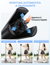 Carica l'immagine nel visualizzatore di Gallery, Lamicall Treppiede Smartphone, Bastone Selfie - [Apertura Automatica]