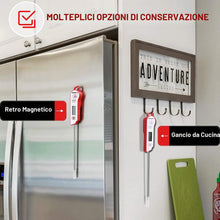 Carica l'immagine nel visualizzatore di Gallery, TempPro IPX6 Impermeabile Digitale Termometro da Cucina con Sonda Lunga