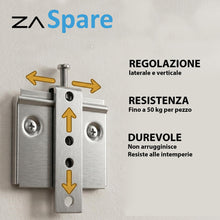 Carica l'immagine nel visualizzatore di Gallery, Attaccaglie per Pensili Attaccaglie per Pensili Testiera Letto Ganci Specchiera Pesante Gancio Quadro Ferramenta Appende