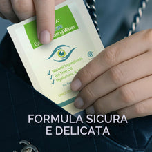 Carica l'immagine nel visualizzatore di Gallery, NOVEHA 60 pezzi salviettine per palpebre e ciglia all'olio di tea tree | Con acido ialuronico, tè verde e camomilla per 