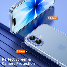 Carica l'immagine nel visualizzatore di Gallery, Phoona Cover per iPhone 17 Custodia con 2 Pezzi Pellicola Vetro Temperato,Ultra Sottile Trasparente Silicone Protettiva 