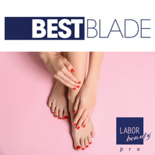 Carica l'immagine nel visualizzatore di Gallery, Lame Sgorbia Best Blade + Manico Porta Lama in Alluminio con chiusura a vite – Start Kit Pedicure Professionale – 20 Lam