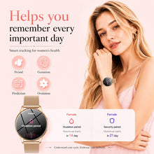 Carica l'immagine nel visualizzatore di Gallery, Orologio Smartwatch Donna con Chiamate Bluetooth: 1.32" AMOLED Smart Watch da Cardiofrequenzimetro Pressione Sanguigna S