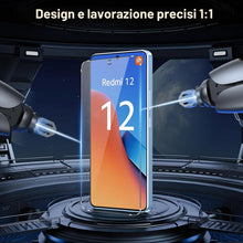 Carica l'immagine nel visualizzatore di Gallery, Coiwxmoi 2 Pezzi Vetro Temperato per Xiaomi Redmi 12 4G/5G, Pellicola Protettiva Durezza 9H Anti-Graffio Anti-impronte S