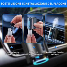Carica l'immagine nel visualizzatore di Gallery, Deodorante per auto, 3 modalità, per auto, diffusore di aromi per auto, a ultrasuoni, automatico (nero)