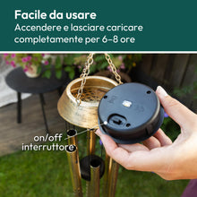 Carica l'immagine nel visualizzatore di Gallery, Gadgy Scacciapensieri Solare a Vento LED per Giardino e Terrazza