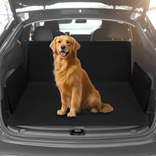 Carica l'immagine nel visualizzatore di Gallery, QWORK® Telo Auto per Cani, 600D Oxford Telo Bagagliaio Auto per Cani Impermeabile e Antistrappo con Protezione Laterale,